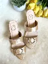 Satin Pleated Heels