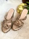Antique Embroidered Wedges