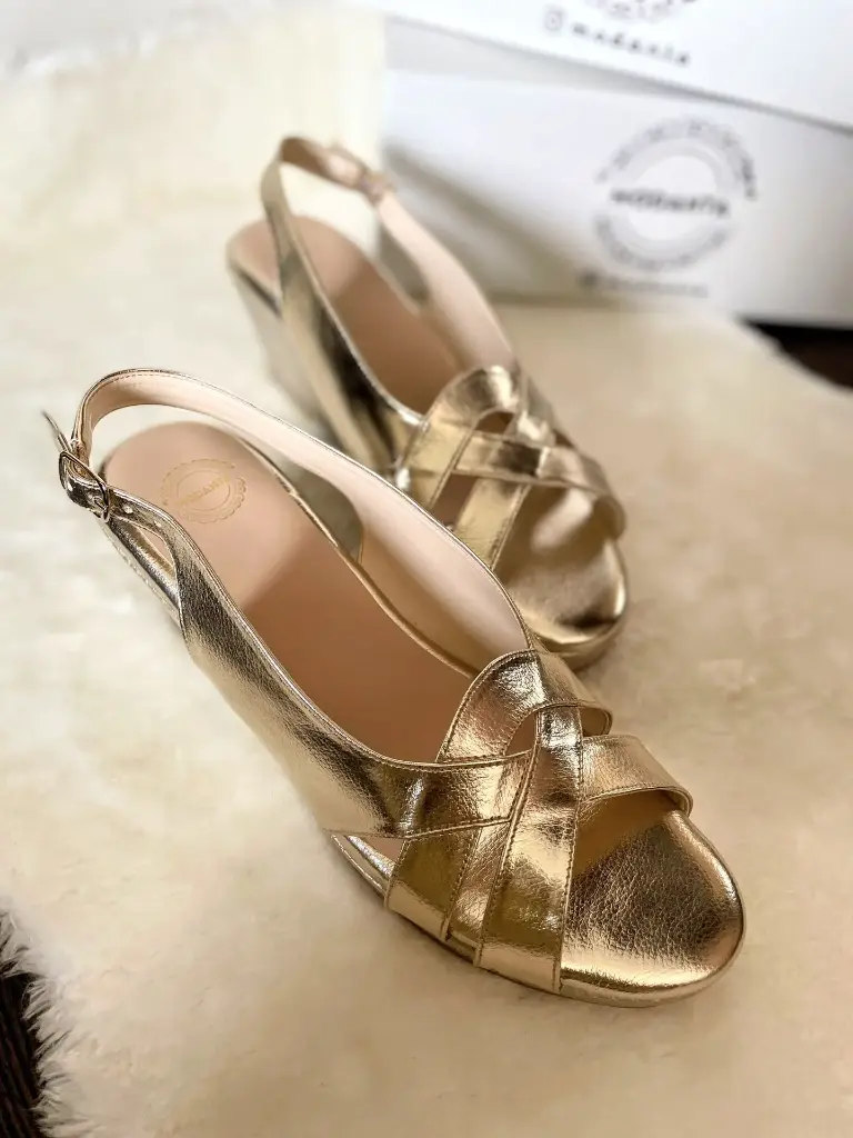 Snakeskin Wedges